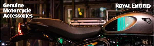 Royal Enfield Brown Pleated Seat Covers for Hunter 350