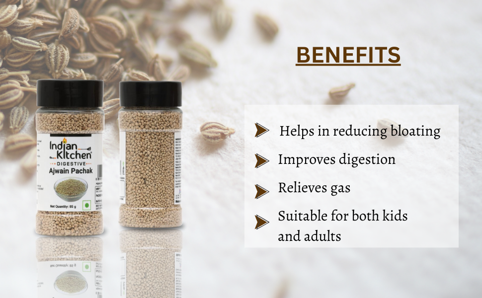 Indian Kitchen Ajwain Pachak 85g Tasty Goli Healthy Relieve Gas