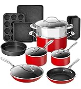 Panelas e frigideiras antiaderentes Frigideira antiaderente conjunto de panelas de indução cozinha de aço inoxidável 