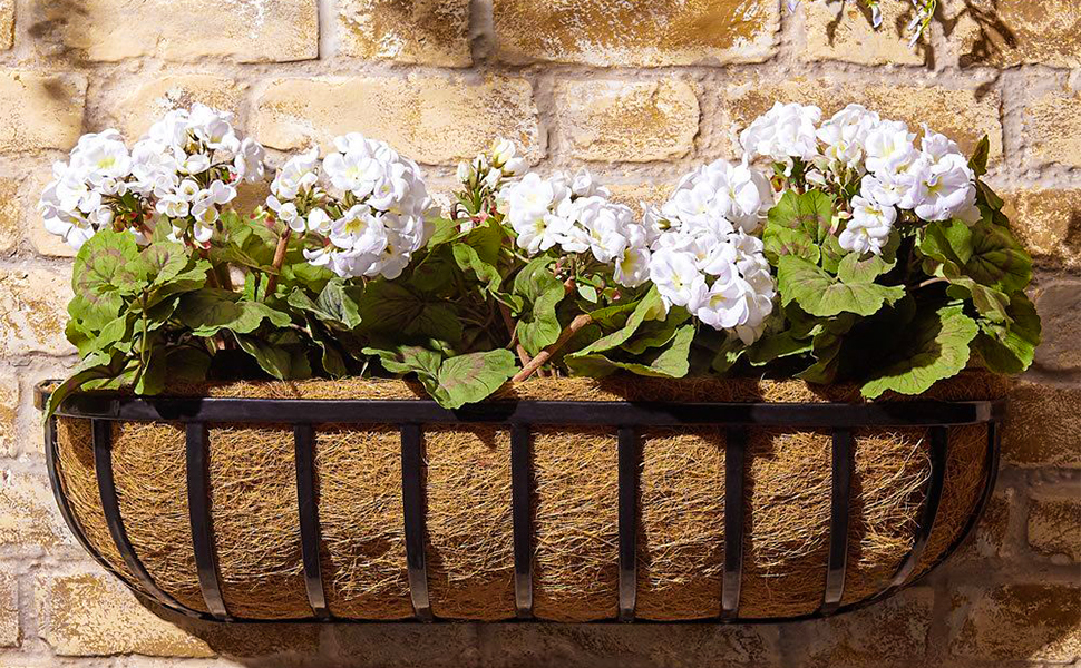 OFarFarm 4 Packs Coco Liners for Planters 24 Inch, Coconut