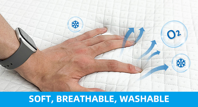 soft, breathable, washable mattress cover
