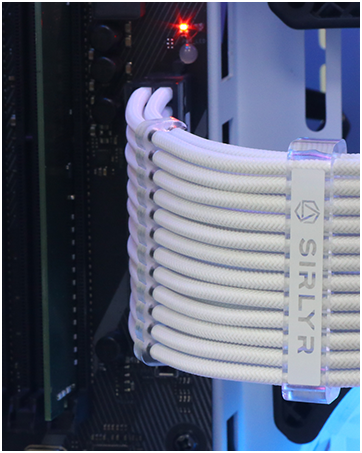 white psu extension cable 24Pin