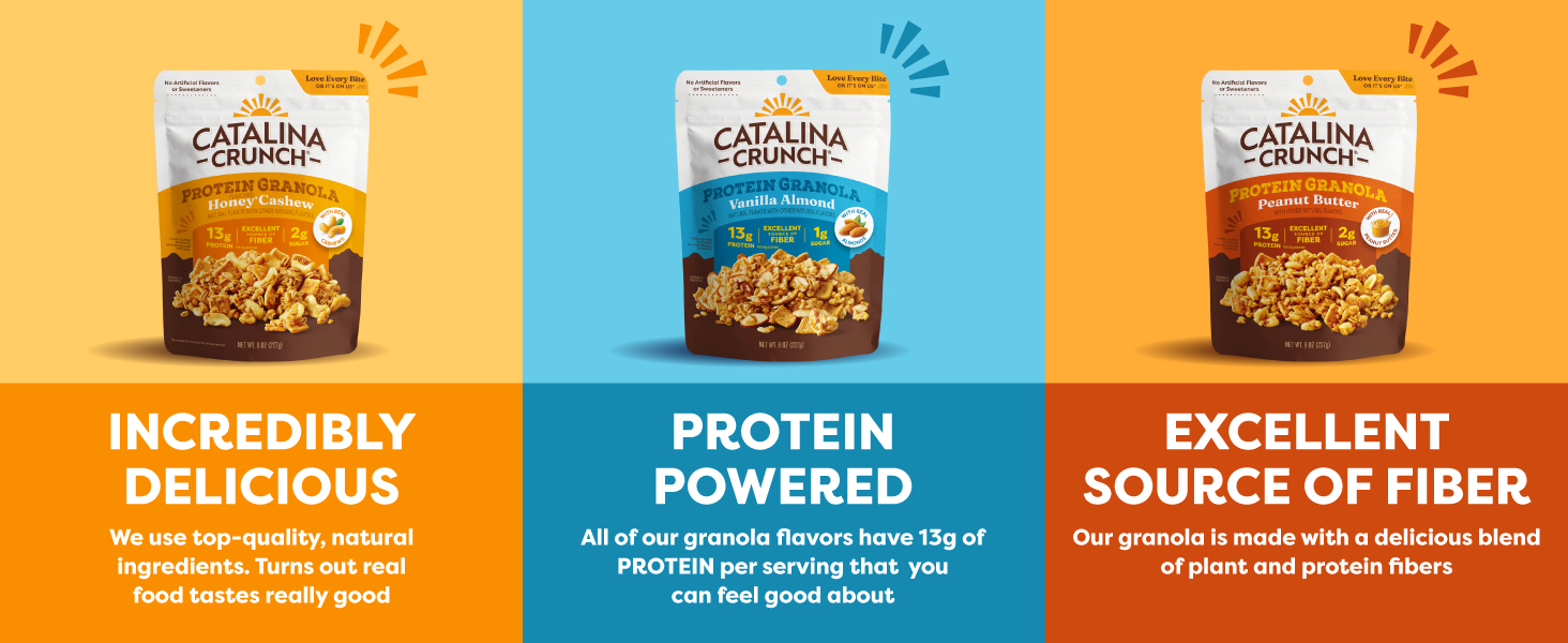 premium granola product line up