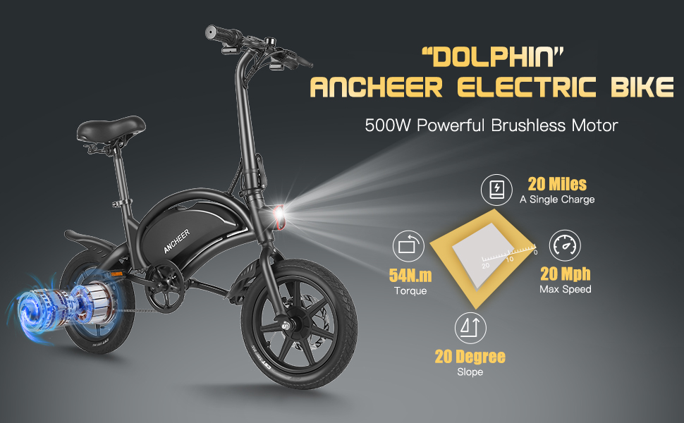 ancheer 350 500w electric bike 27.5