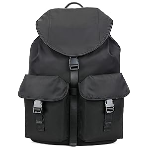 all black backpack