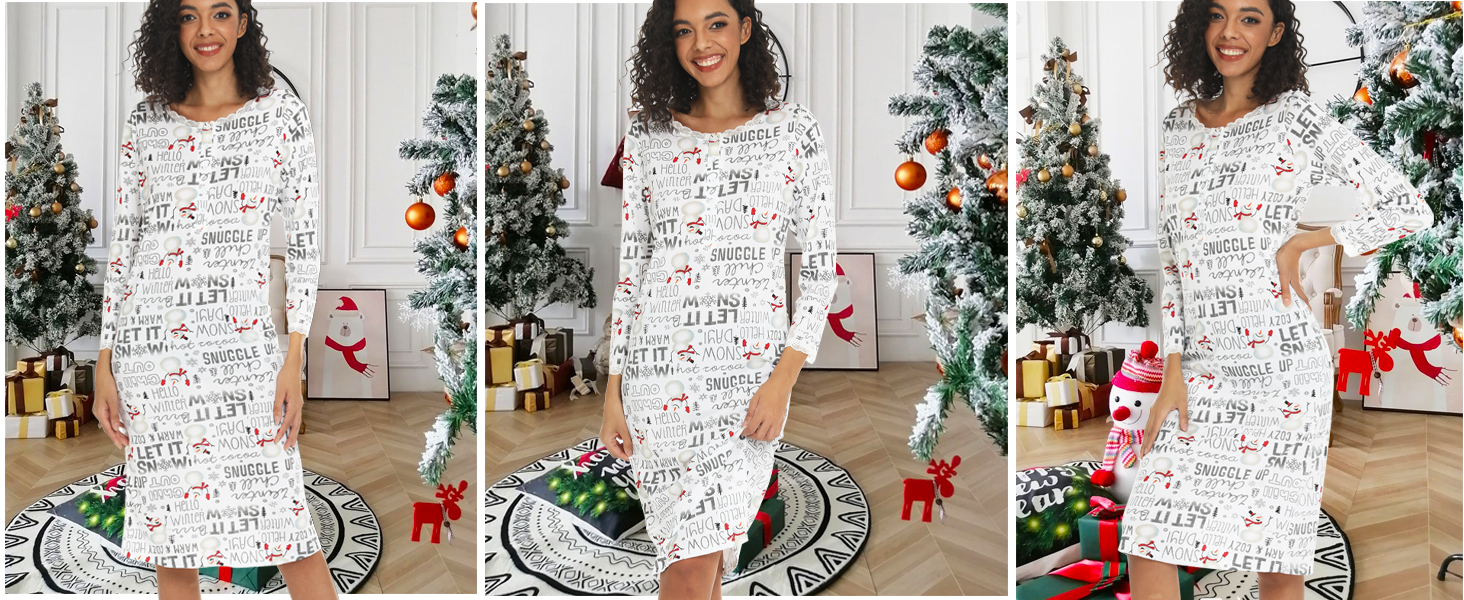 SNOW NIGHTGOWN