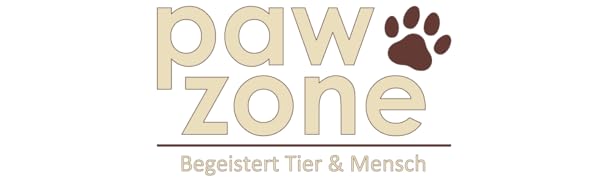 PAWZONE Logo Slogan Umrandet