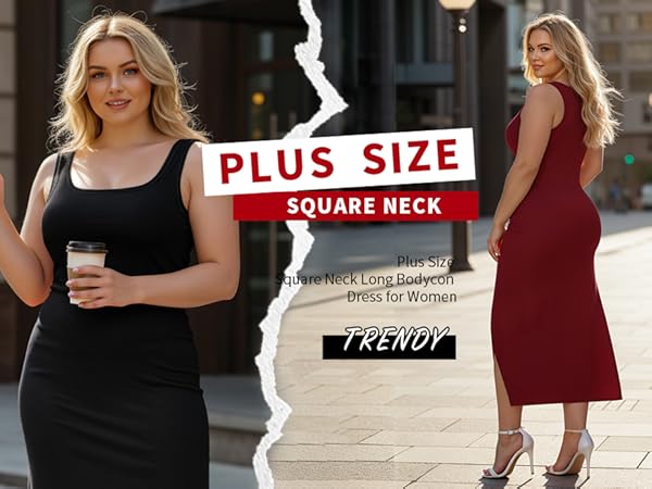 Amazon.com: LunaSerah Womens Plus Size Summer Tank Dress Long