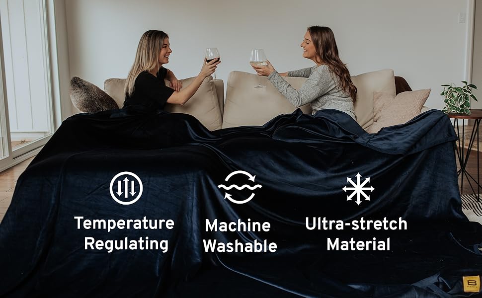 Big Blanket Co Original Stretch Forest Green 120” x 120