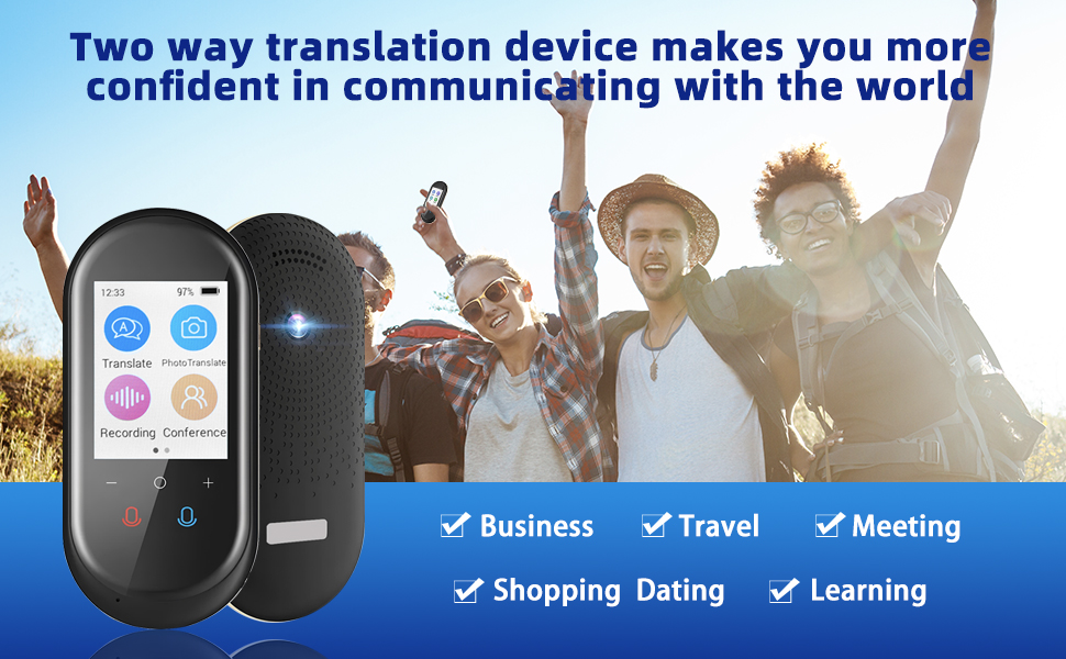 Language Translator Device TwoWay Instant Translator