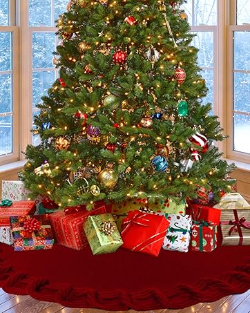 Knit Christmas Tree Skirt