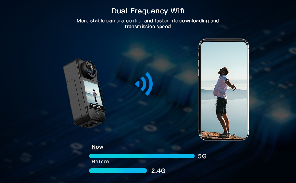 SJCAM C300 Action Camera 4K30fps, 1.33 Inch Dual Touchscreen Sports