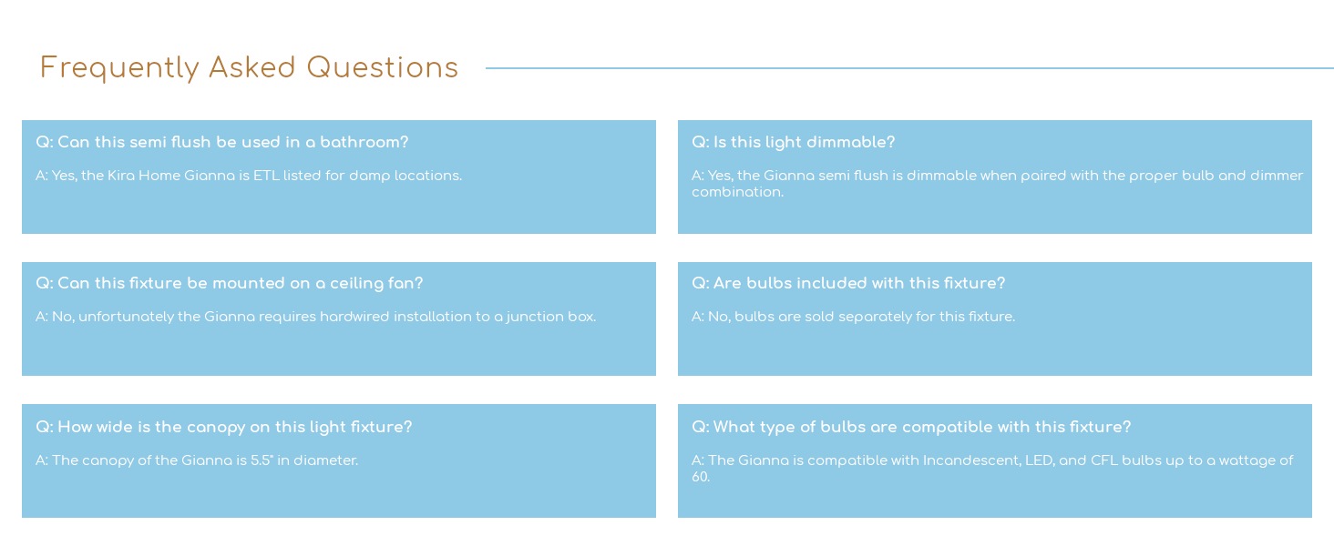 Kira Home Designer lighting indoor damp location close to ceiling light black finish dimmable chic