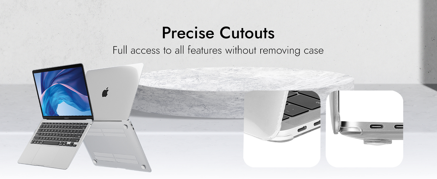 Precise Cutouts for MBook Air 13 inch