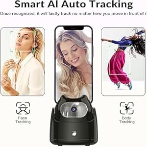 Vlogging tripod with tracking