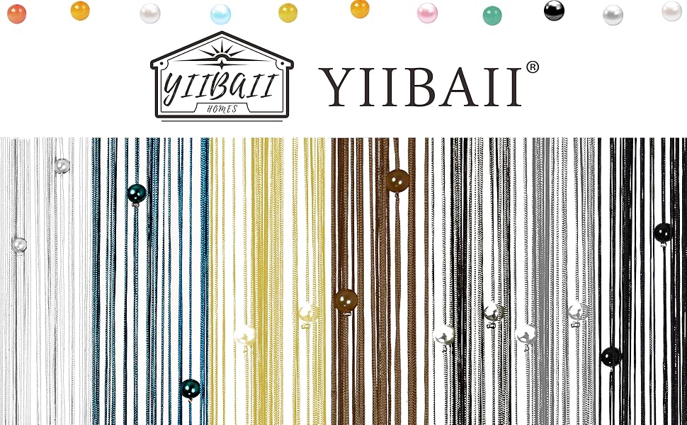 YIIBAII Beaded Curtain Beaded Curtains for Doorways