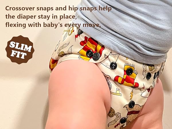 reusable washable baby cloth diaper, super-absorbent multiple size comfortable nappies