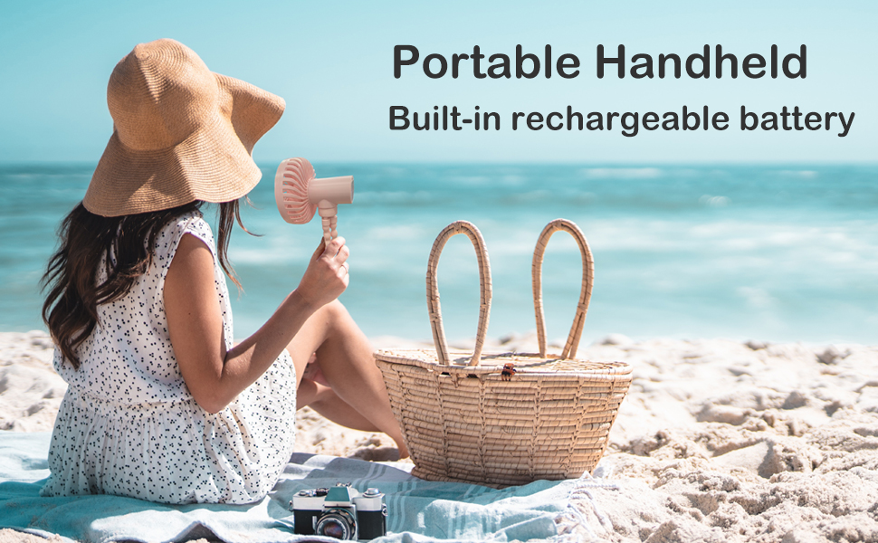 portable fan outdoors