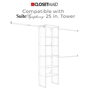 closetmaid, suitesymphony, wood, closet, organizer, drawer, door, clothes, storage, organization