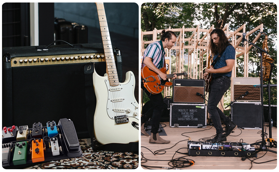 Rockhouse Guitar Pedal Board Sturdy ABS Effect Pedalboard