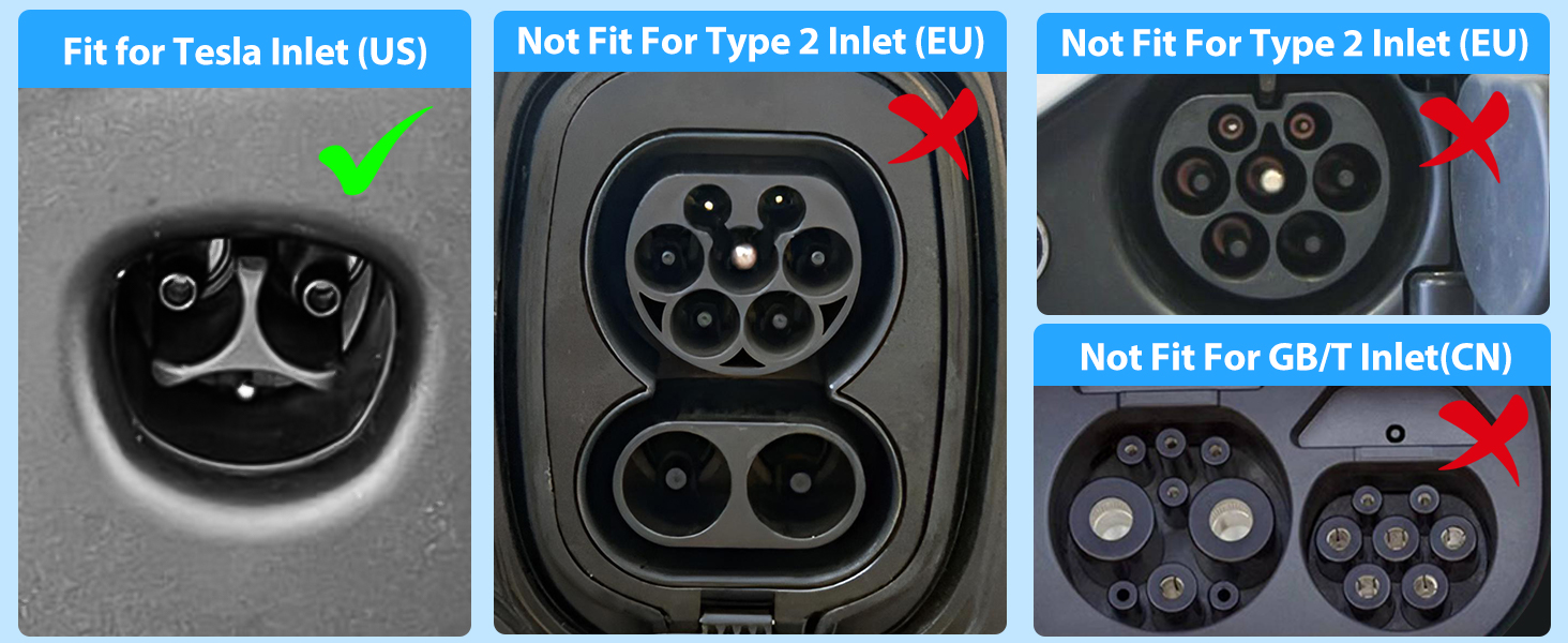 Tesla Extension Cord 21ft, 50Amp Tesla Charger Cable 110V