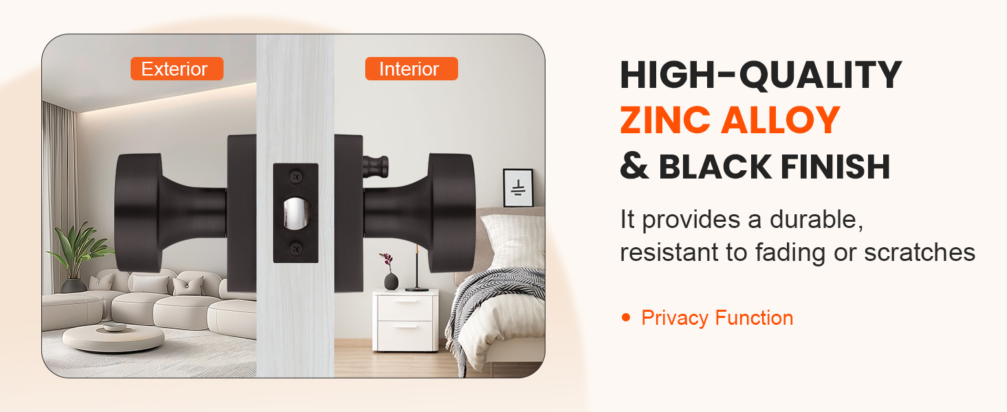privacy interior door knobs