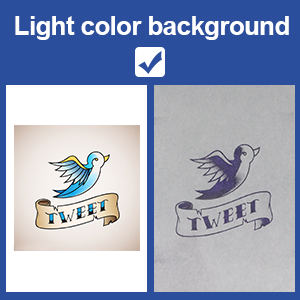 Transfer effect contrast