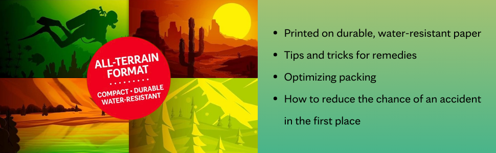 green gradient with outdoor images and text