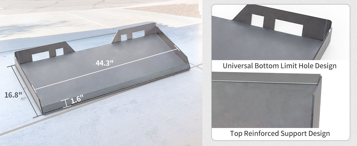 YINTATECH 5/16" Skid Steer Attachment Plate quick attach