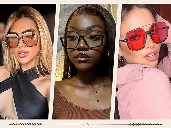 y2k sunglasses rimless sunglasses