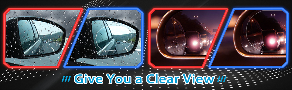 Universal Car Accessories Rear-View Mirror Waterproof Anti Fog 