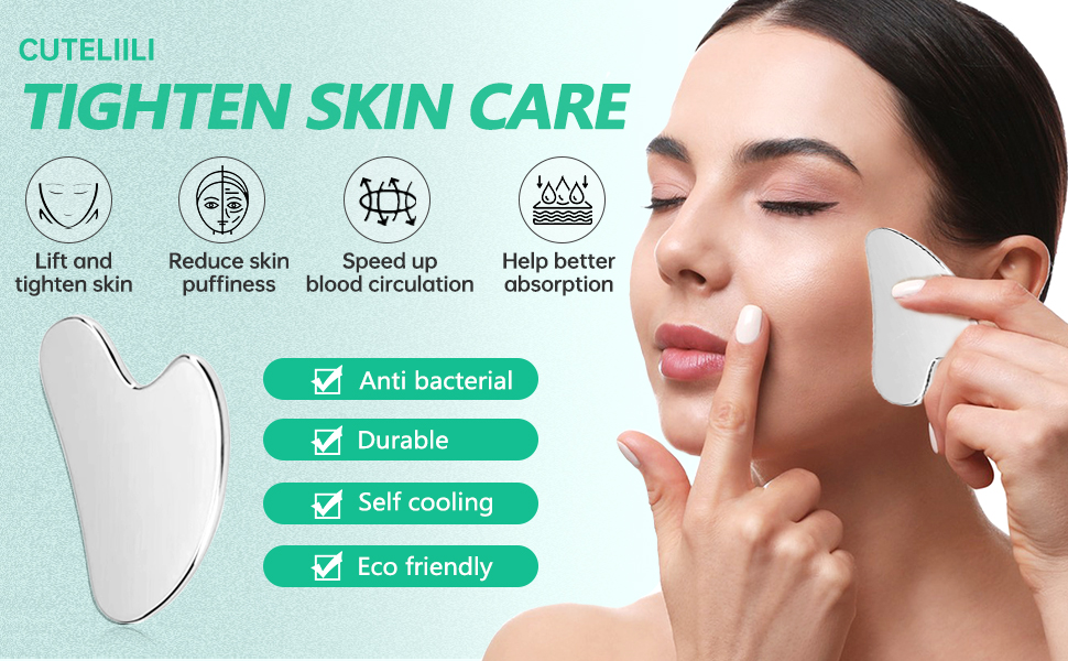Stainless Steel Facial Gua Sha Board A+ 1