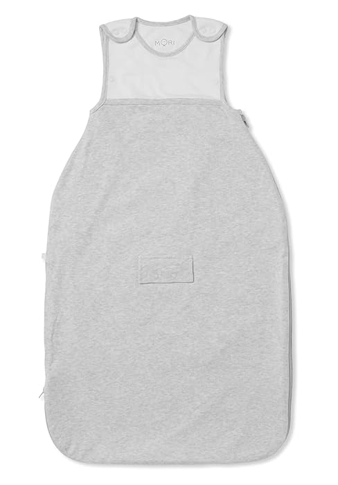 MORI Baby Unisex Clever Sleep Sack with Fitted Neck - Two Way Zip Toddler Sleeping Bag