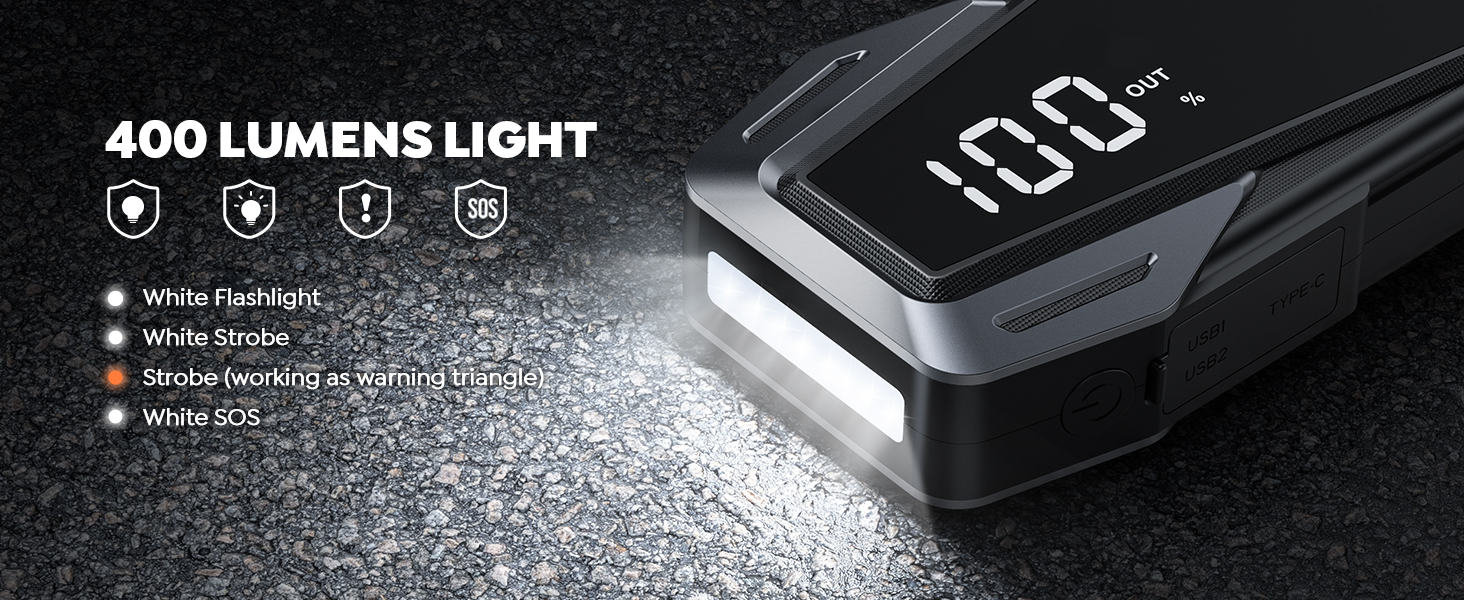 jumper cables with battery pack