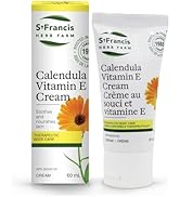 ST FRANCIS HERB FARM Calendula Vitamin E Cream for Kids 2+ (60ml) First Aid Healing for Skin Woun...