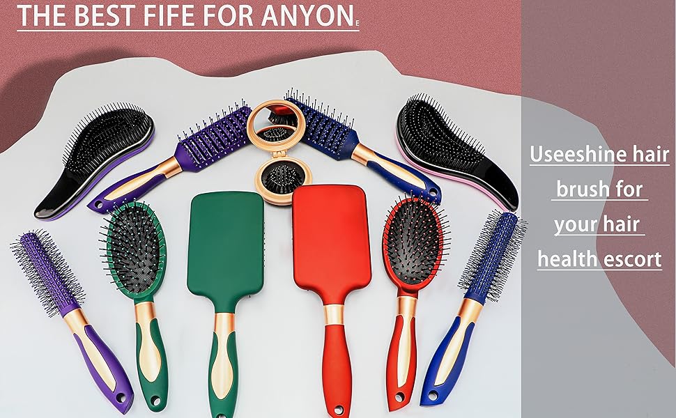 UseeShine hair brushes