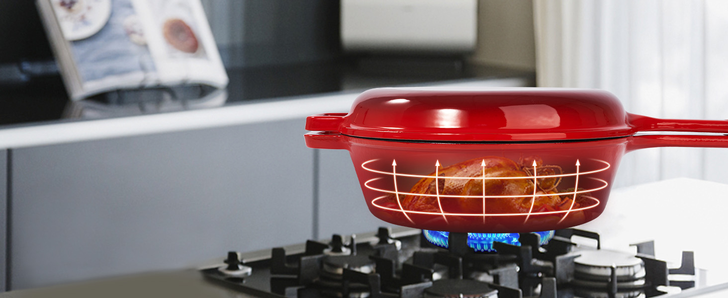 cast iron dutch oven with lid