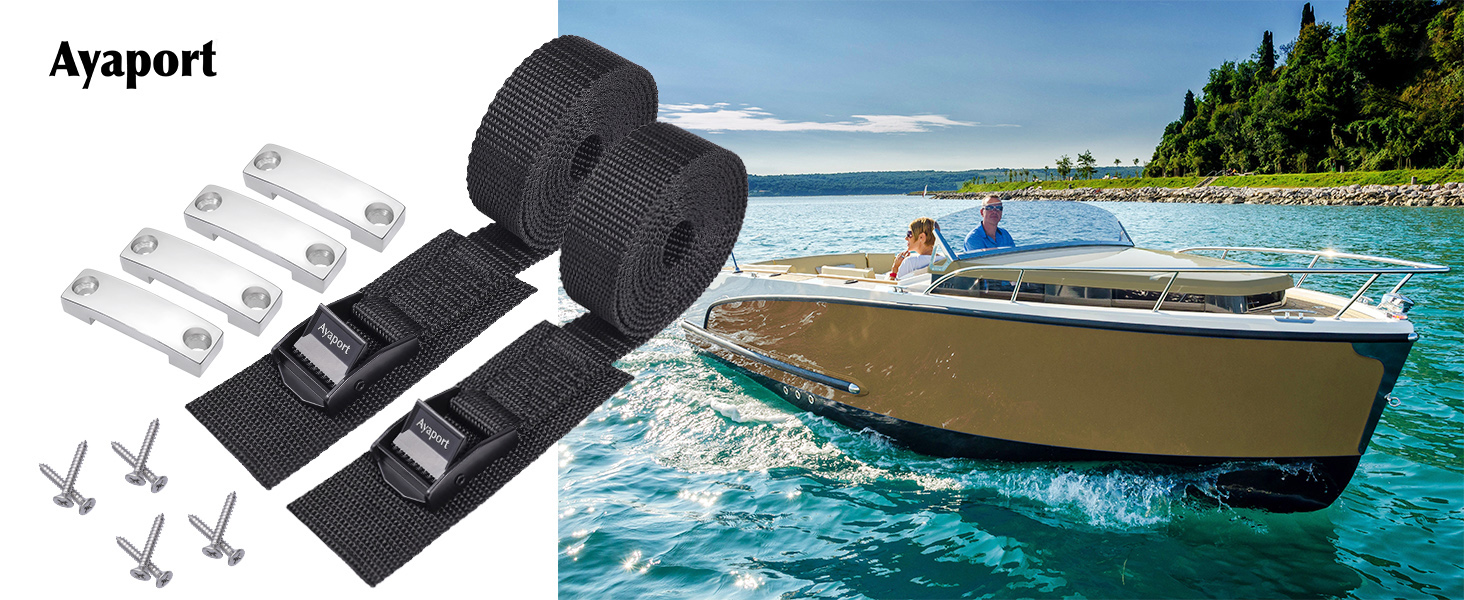 Ayaport Battery Tie Down Strap Battery Box Hold Down Kit 72”, Cooler Tie Down Kit, with