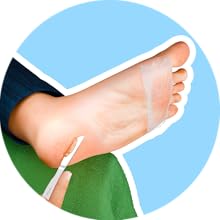 Hornhaut sanft wegschieben