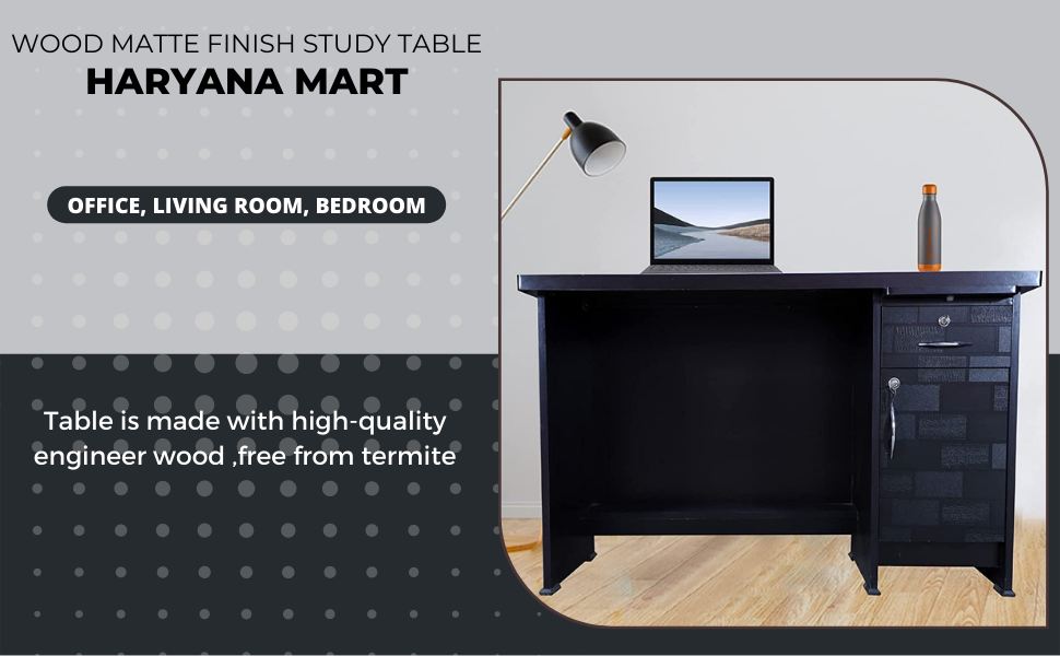Haryana Mart Engineered Wood Matte Finish Study Table Desk for Home and
