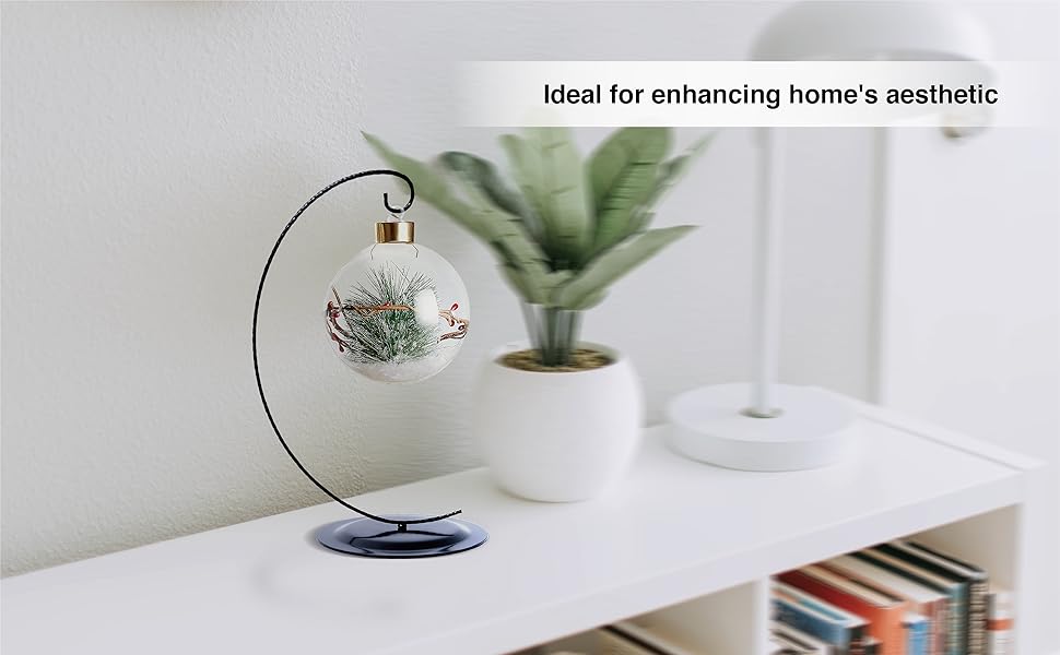 HOHIYA Ornament Display Stand Holder Christmas Hanger Hook Dog Cat Glass Ball Bauble