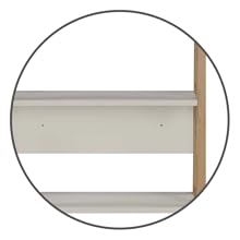 DeckUp Plank RENO Engineered Wood Book Shelf and Display Unit (Wotan Oak and White) SPN-FOR1