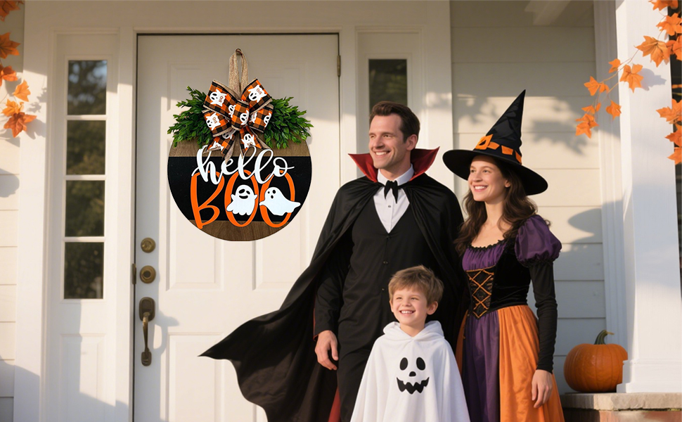 halloween door hanger halloween door sign ghost decor halloween door wreath skeleton halloween