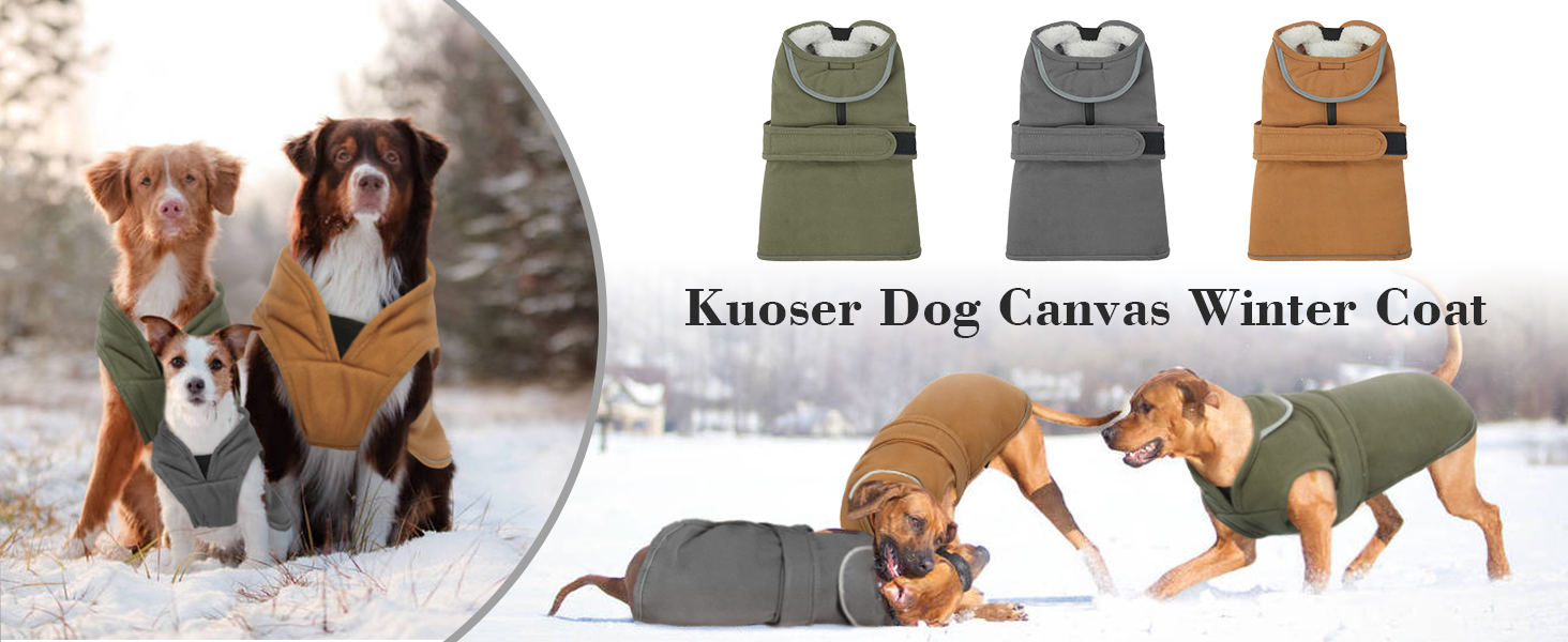 Kuoser Great Dane Dog Winter Coat, Warm Dog Jacket
