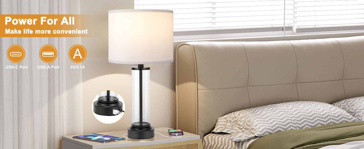 nightstand lamps set of 2