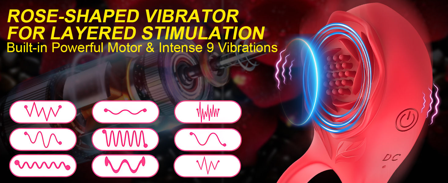 ROSE-SHAPED VIBRATOR