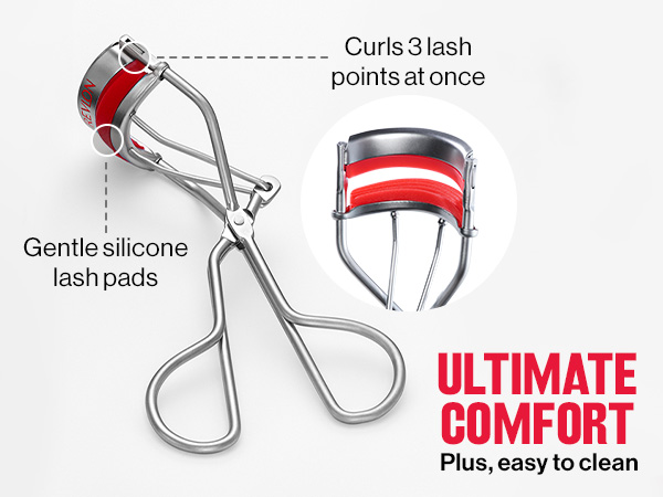 triple-stepped lash curler