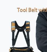 KUNN Carpenter Tool Belt with Suspenders Pro Framer Suspension Tool Rig for Construction Contract...