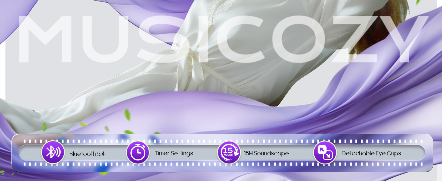 bluetooth sleep mask musicozy sleep headphones bluetooth eye mask for sleeping