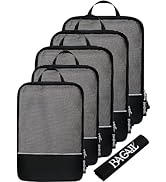 BAGAIL 4 Set/6 Set Ultralight Compression Packing Cubes Packing Organizer for Travel Accessories ...